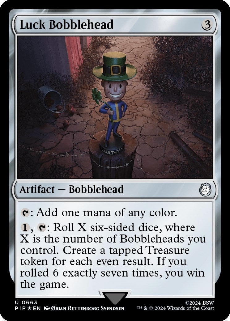 Image for Luck Bobblehead (Surge Foil) (663) [Universes Beyond: Fallout] - Magic: The Gathering