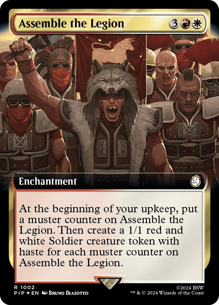 Image for Assemble the Legion (Extended Art) (Surge Foil) (1002) [Universes Beyond: Fallout] - Magic: The Gathering