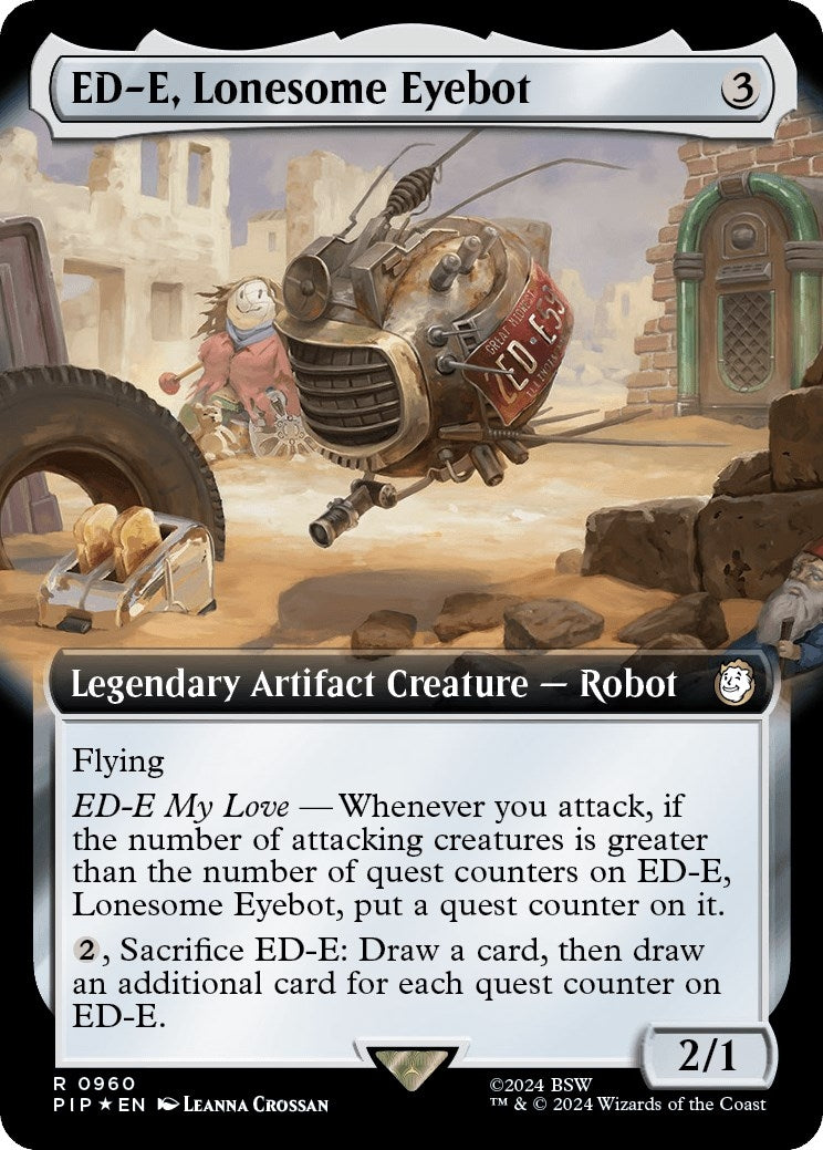 Image for ED-E, Lonesome Eyebot (Extended Art) (Surge Foil) (960) [Universes Beyond: Fallout] - Magic: The Gathering