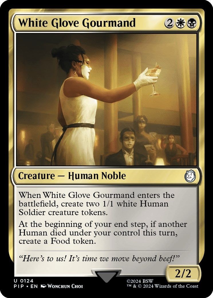 Image for White Glove Gourmand (124) [Universes Beyond: Fallout] - Magic: The Gathering