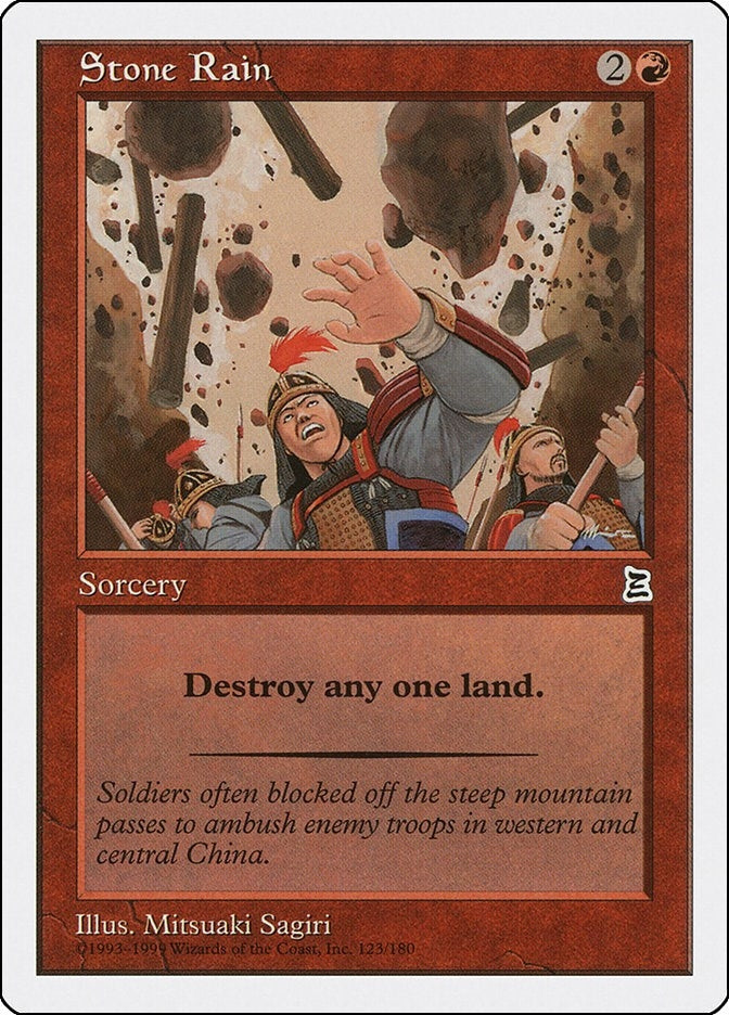 Image for Stone Rain (123) [Portal Three Kingdoms] - Magic: The Gathering