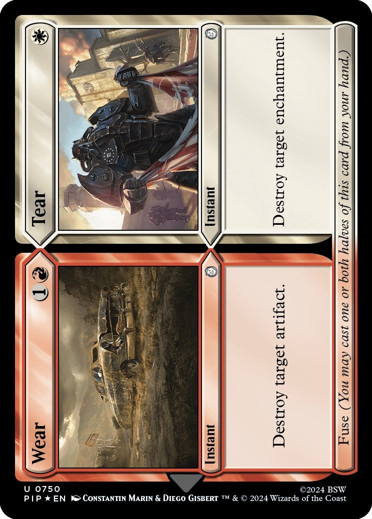 Image for Wear // Tear (Surge Foil) (750) [Universes Beyond: Fallout] - Magic: The Gathering