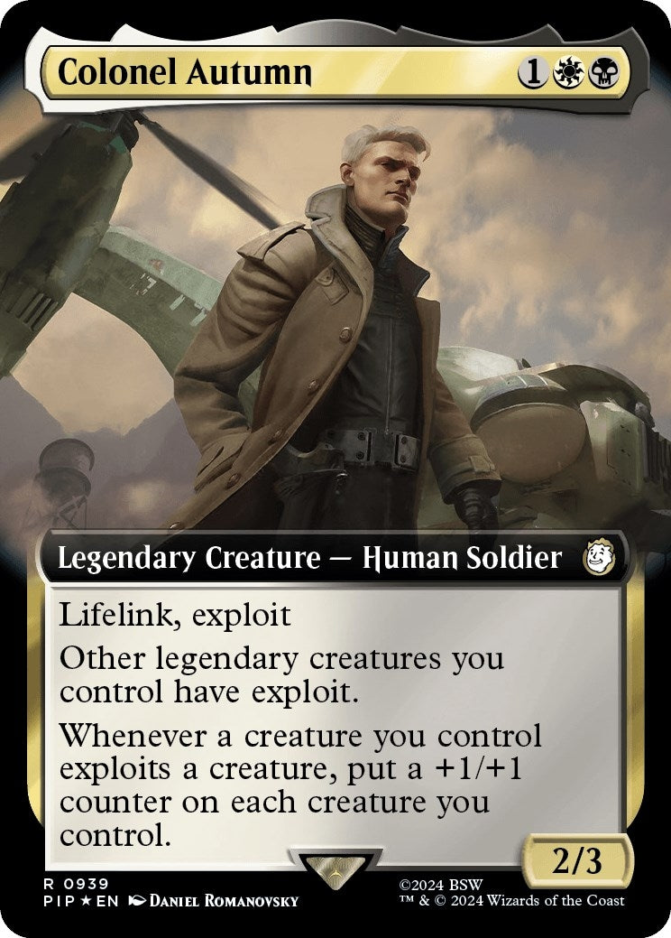 Image for Colonel Autumn (Extended Art) (Surge Foil) (939) [Universes Beyond: Fallout] - Magic: The Gathering