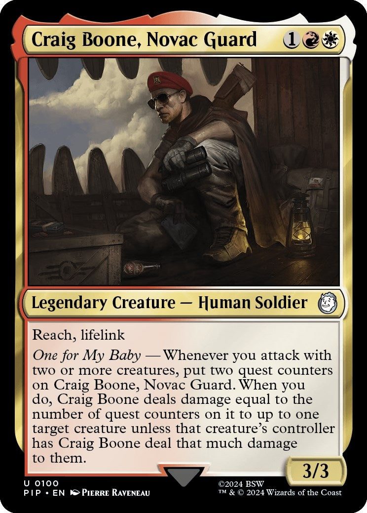 Image for Craig Boone, Novac Guard (100) [Universes Beyond: Fallout] - Magic: The Gathering