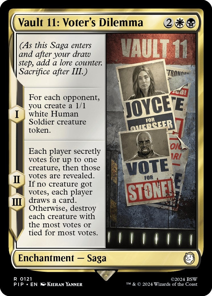 Image for Vault 11: Voter's Dilemma (121) [Universes Beyond: Fallout] - Magic: The Gathering