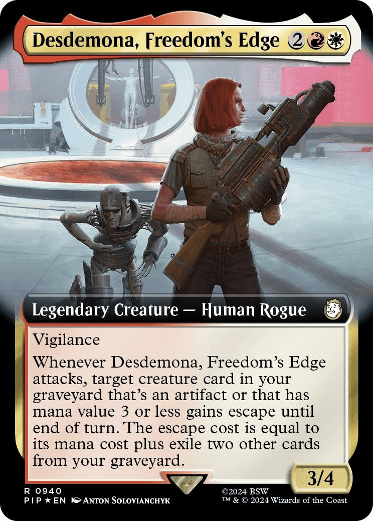 Image for Desdemona, Freedom's Edge (Extended Art) (Surge Foil) (940) [Universes Beyond: Fallout] - Magic: The Gathering
