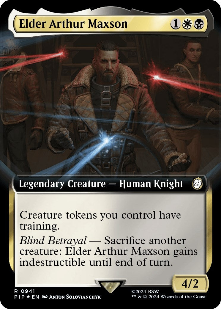 Image for Elder Arthur Maxson (Extended Art) (Surge Foil) (941) [Universes Beyond: Fallout] - Magic: The Gathering