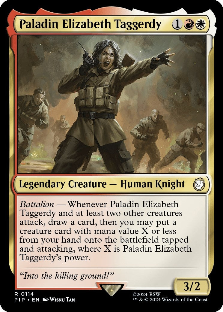 Image for Paladin Elizabeth Taggerdy (114) [Universes Beyond: Fallout] - Magic: The Gathering