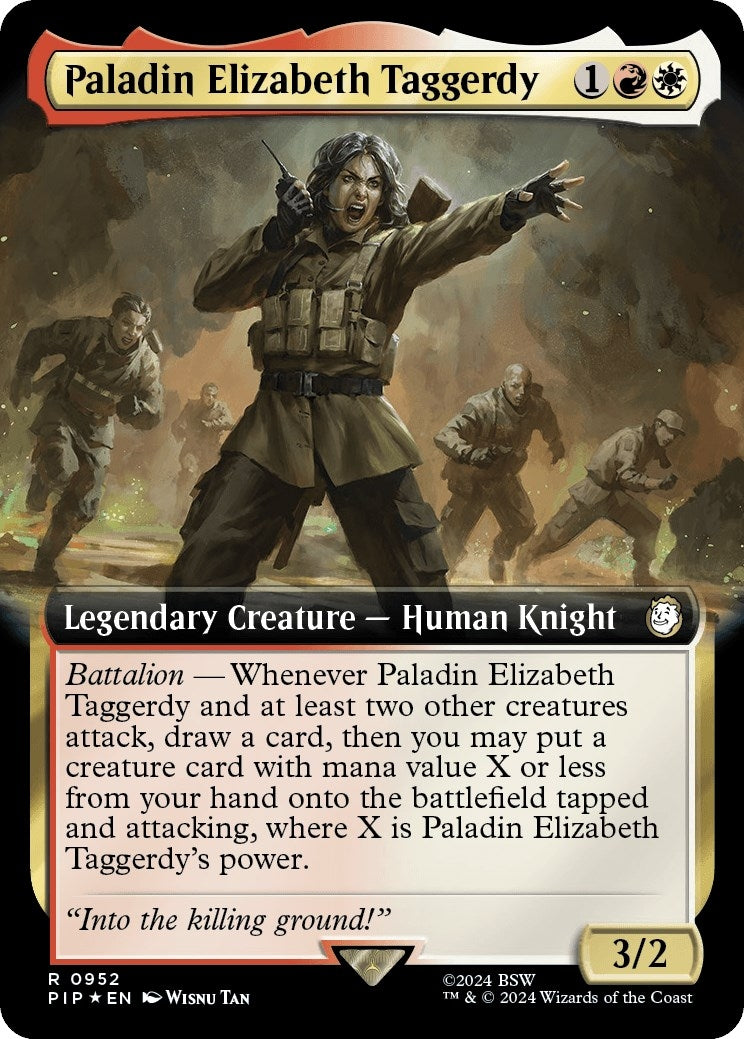 Image for Paladin Elizabeth Taggerdy (Extended Art) (Surge Foil) (952) [Universes Beyond: Fallout] - Magic: The Gathering