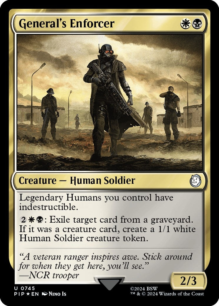 Image for General's Enforcer (Surge Foil) (745) [Universes Beyond: Fallout] - Magic: The Gathering