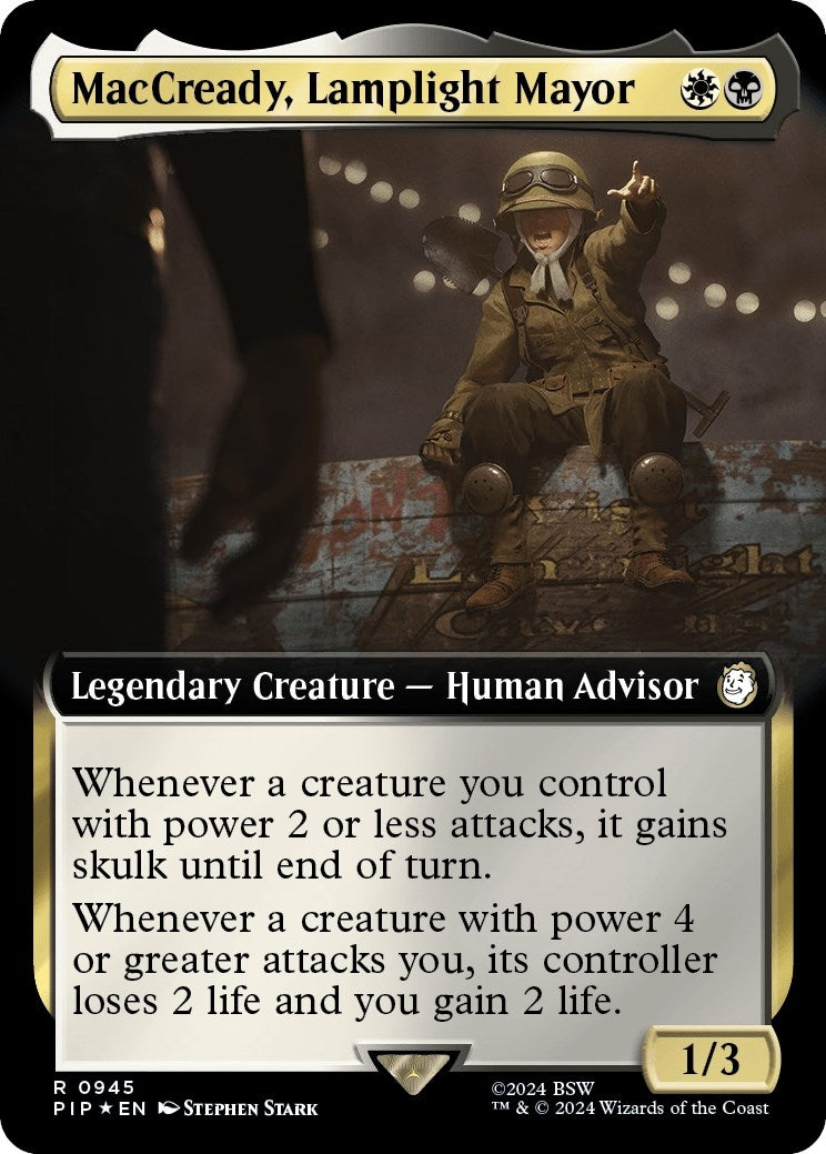 Image for MacCready, Lamplight Mayor (Extended Art) (Surge Foil) (945) [Universes Beyond: Fallout] - Magic: The Gathering