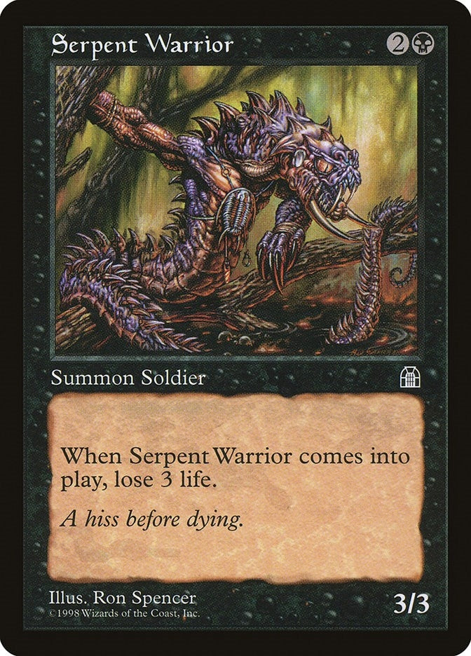 Image for Serpent Warrior [Stronghold] - Magic: The Gathering