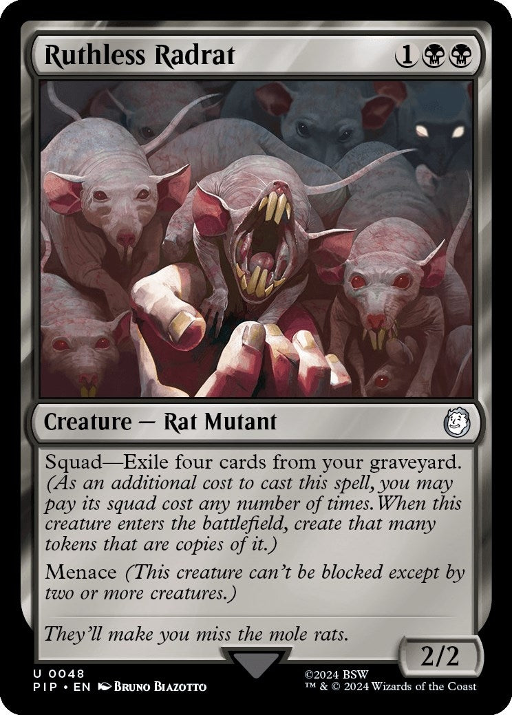 Image for Ruthless Radrat (48) [Universes Beyond: Fallout] - Magic: The Gathering