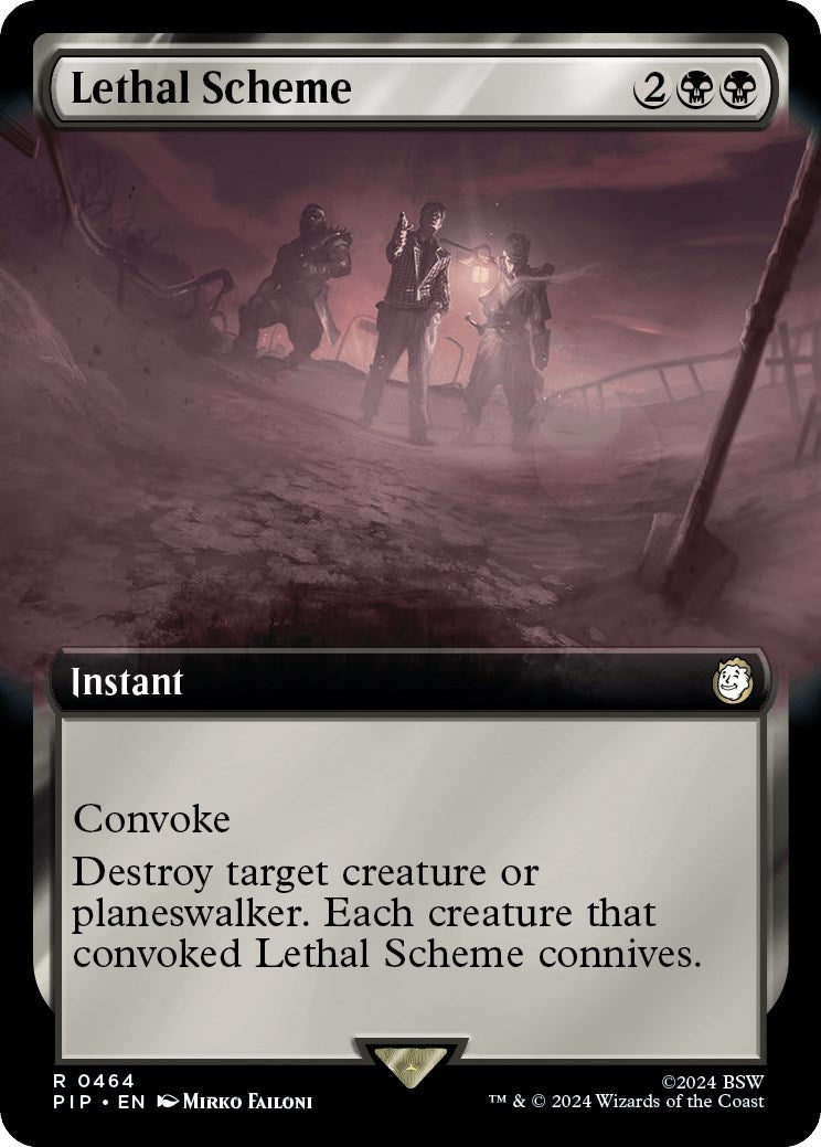 Image for Lethal Scheme (Extended Art) (464) [Universes Beyond: Fallout] - Magic: The Gathering