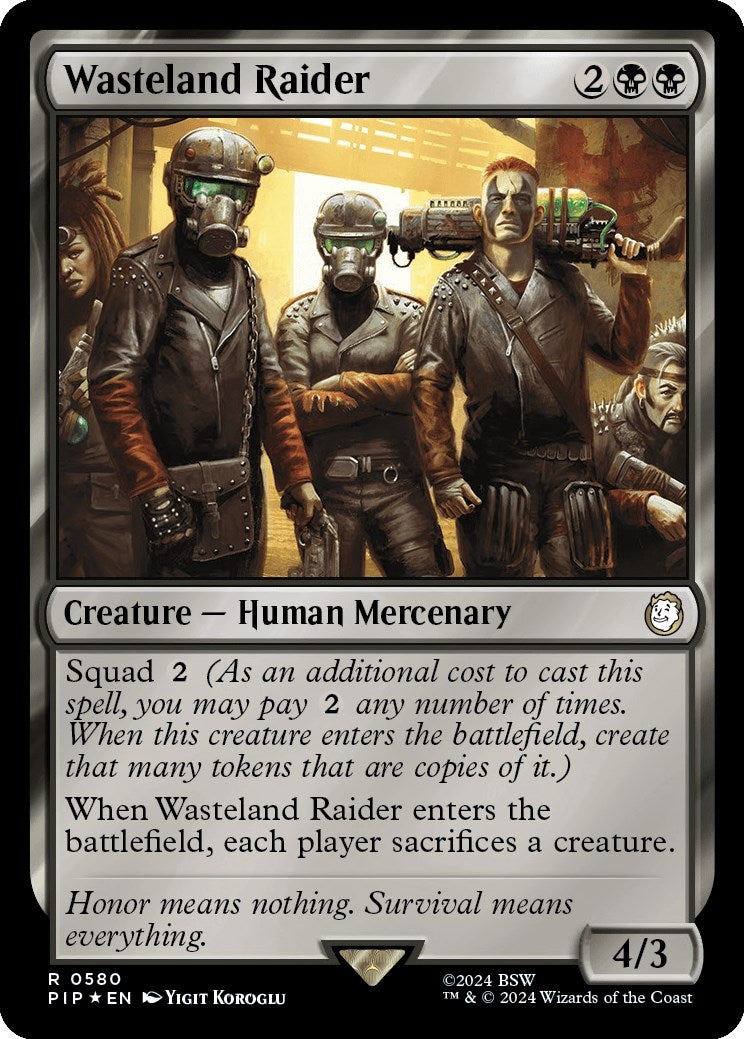 Image for Wasteland Raider (Surge Foil) (580) [Universes Beyond: Fallout] - Magic: The Gathering