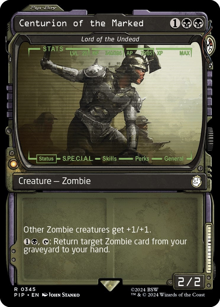 Image for Centurion of the Marked - Lord of the Undead (Showcase) (345) [Universes Beyond: Fallout] - Magic: The Gathering
