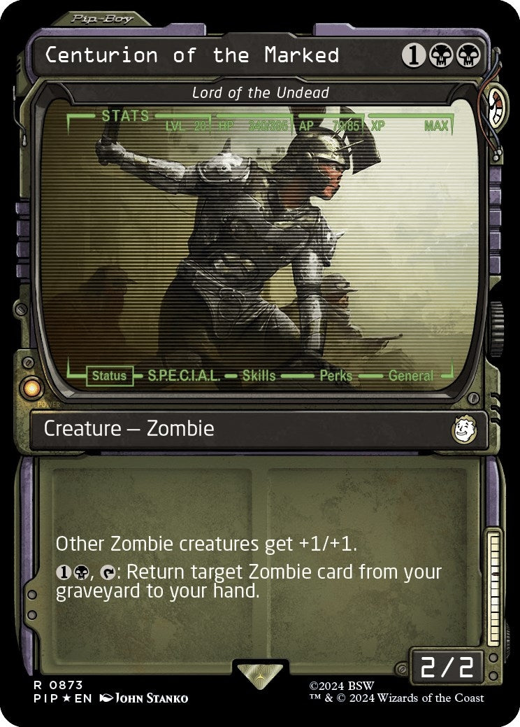 Image for Centurion of the Marked - Lord of the Undead (Showcase) (Surge Foil) (873) [Universes Beyond: Fallout] - Magic: The Gathering