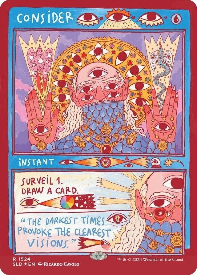 Image for Consider (Rainbow Foil) (1524) [Secret Lair Drop Series] - Magic: The Gathering
