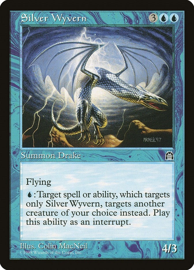 Image for Silver Wyvern [Stronghold] - Magic: The Gathering