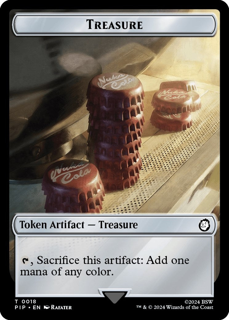 Image for Treasure (0018) // Wasteland Survival Guide Double-Sided Token (18 // 20) [Universes Beyond: Fallout] - Magic: The Gathering