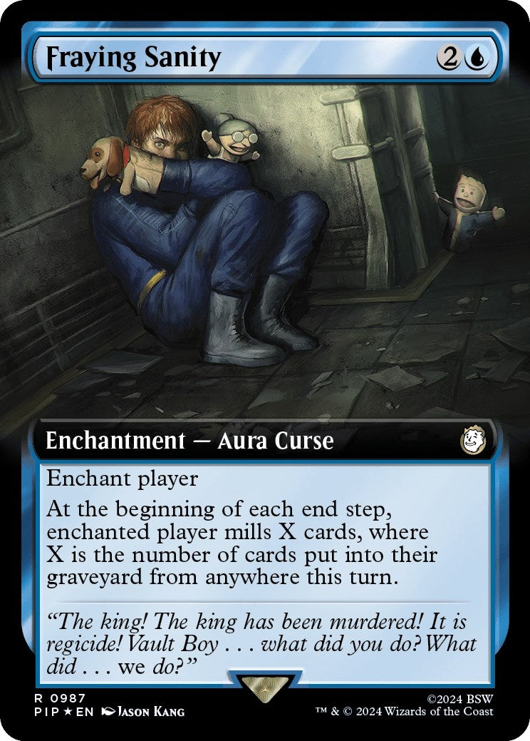Image for Fraying Sanity (Extended Art) (Surge Foil) (987) [Universes Beyond: Fallout] - Magic: The Gathering