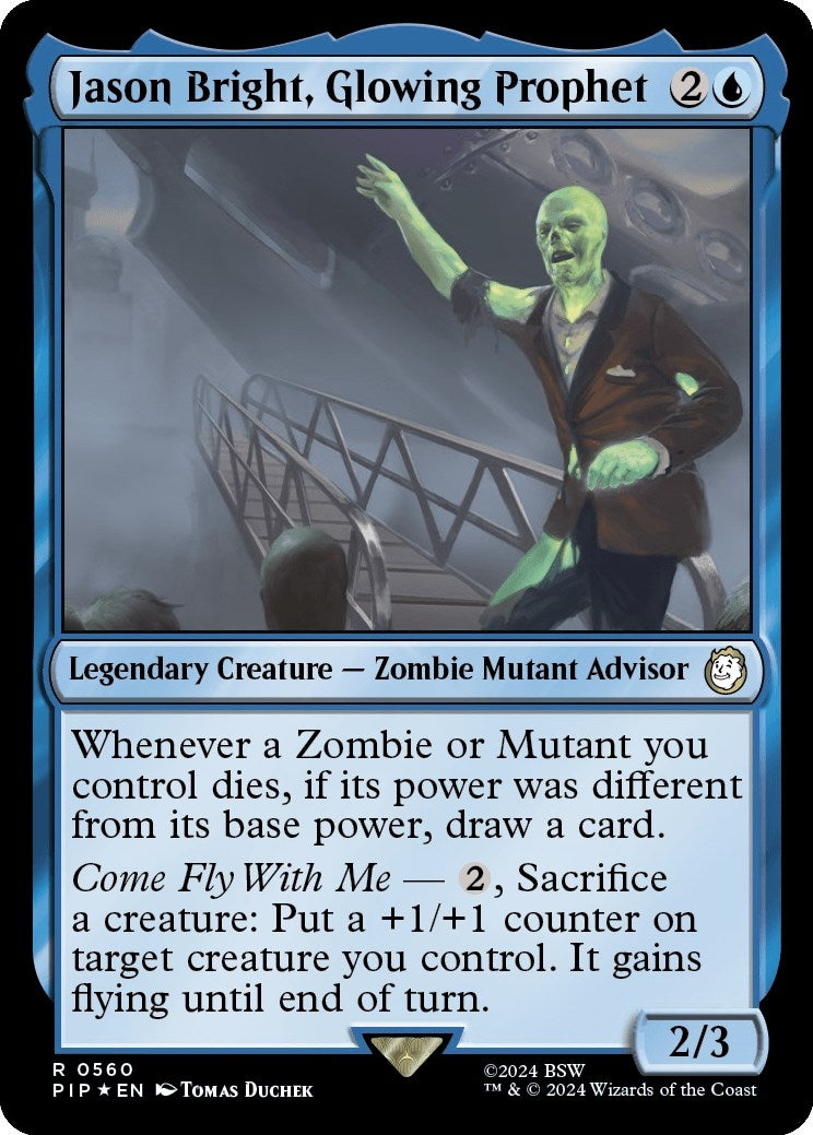 Image for Jason Bright, Glowing Prophet (Surge Foil) (560) [Universes Beyond: Fallout] - Magic: The Gathering
