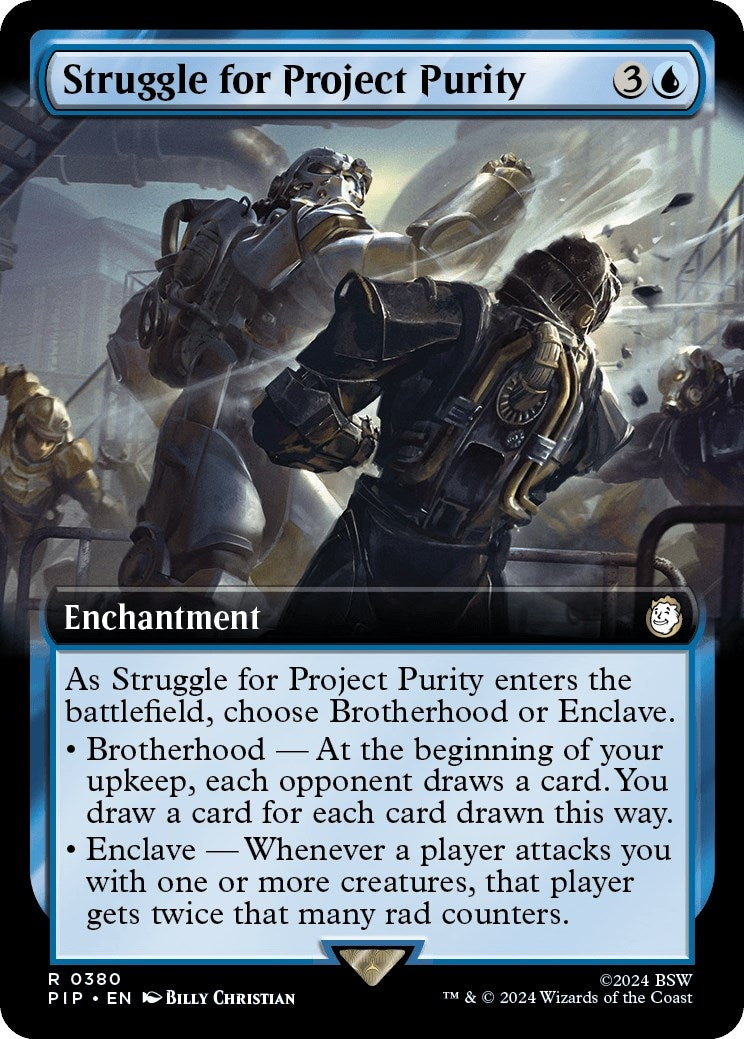 Image for Struggle for Project Purity (Extended Art) (380) [Universes Beyond: Fallout] - Magic: The Gathering