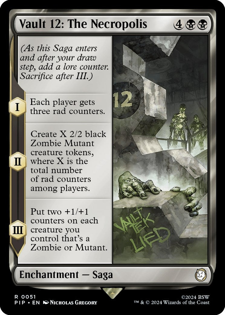Image for Vault 12: The Necropolis (51) [Universes Beyond: Fallout] - Magic: The Gathering