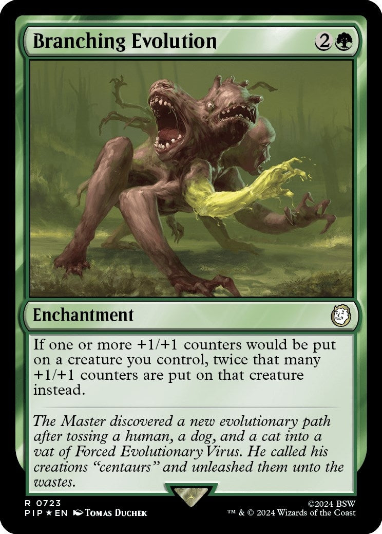 Image for Branching Evolution (Surge Foil) (723) [Universes Beyond: Fallout] - Magic: The Gathering