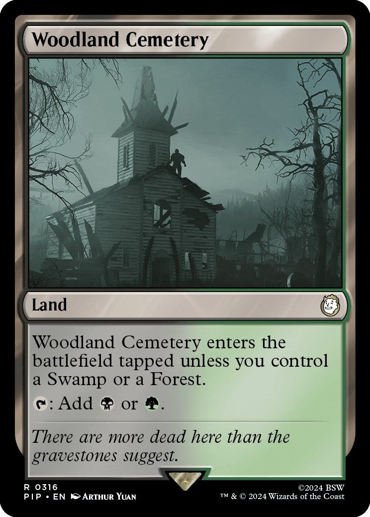 Image for Woodland Cemetery (316) [Universes Beyond: Fallout] - Magic: The Gathering