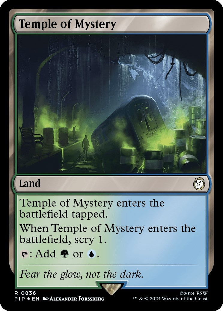 Image for Temple of Mystery (Surge Foil) (836) [Universes Beyond: Fallout] - Magic: The Gathering