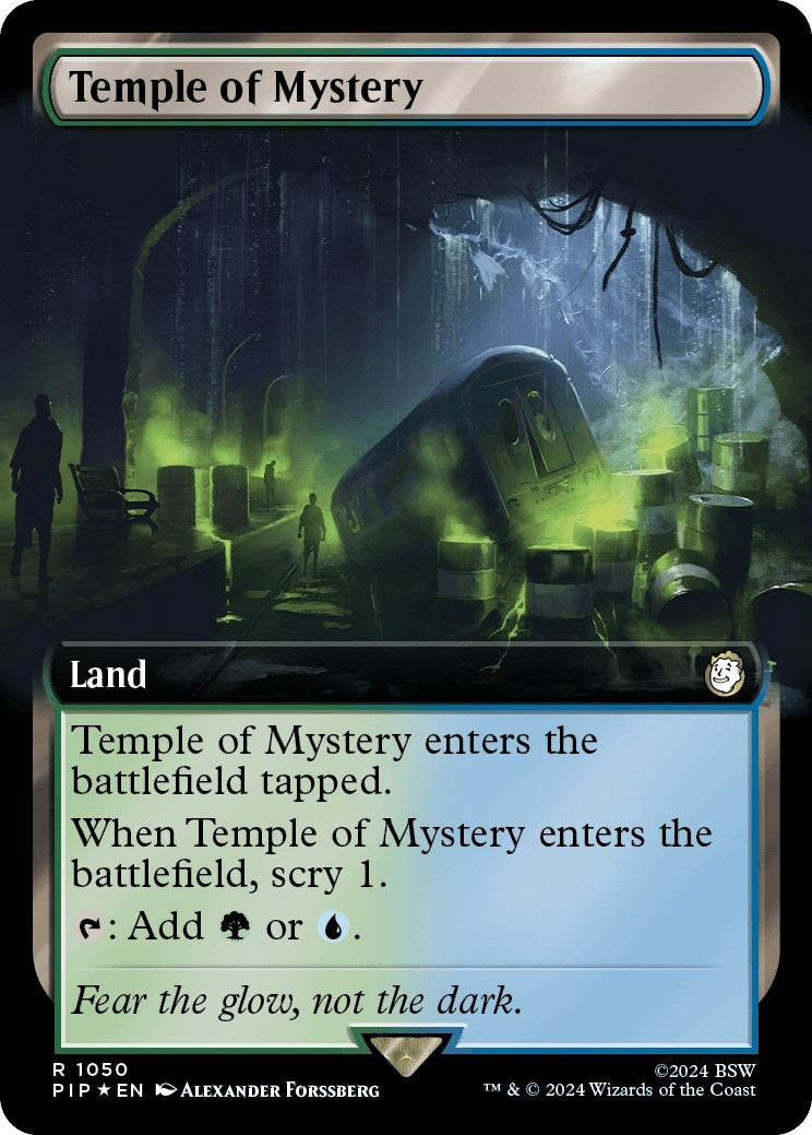 Image for Temple of Mystery (Extended Art) (Surge Foil) (1050) [Universes Beyond: Fallout] - Magic: The Gathering