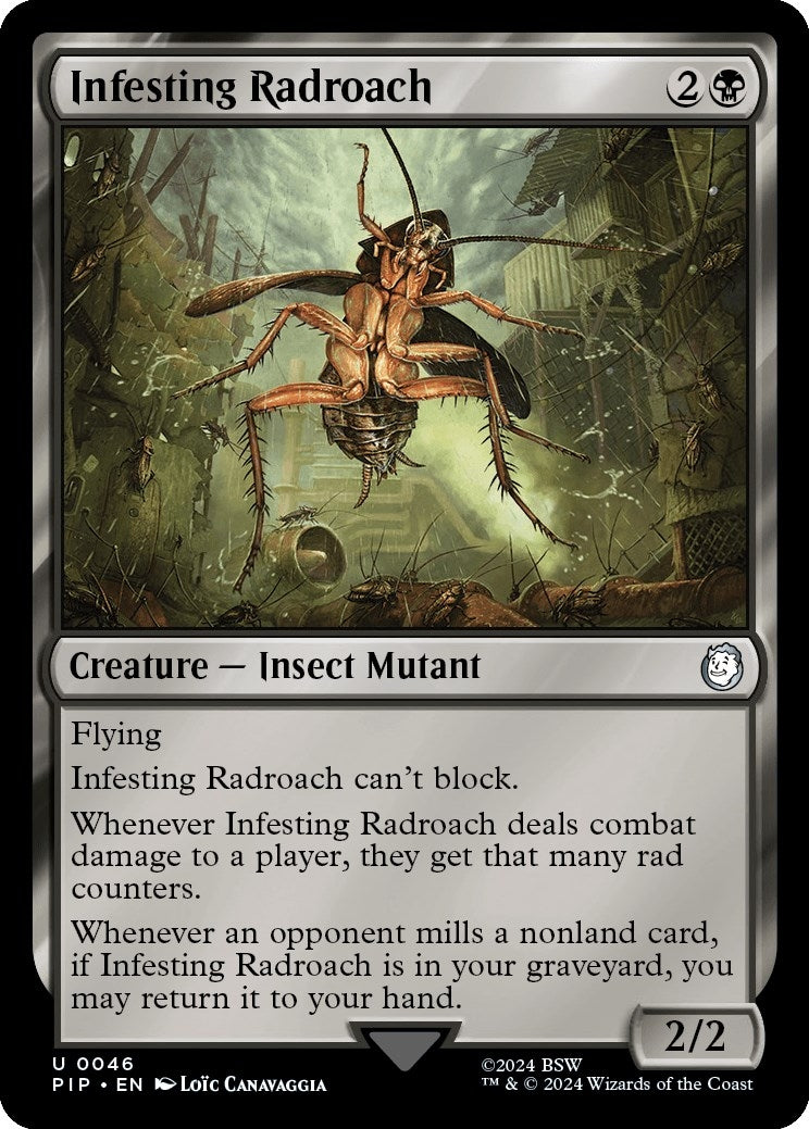 Image for Infesting Radroach (46) [Universes Beyond: Fallout] - Magic: The Gathering