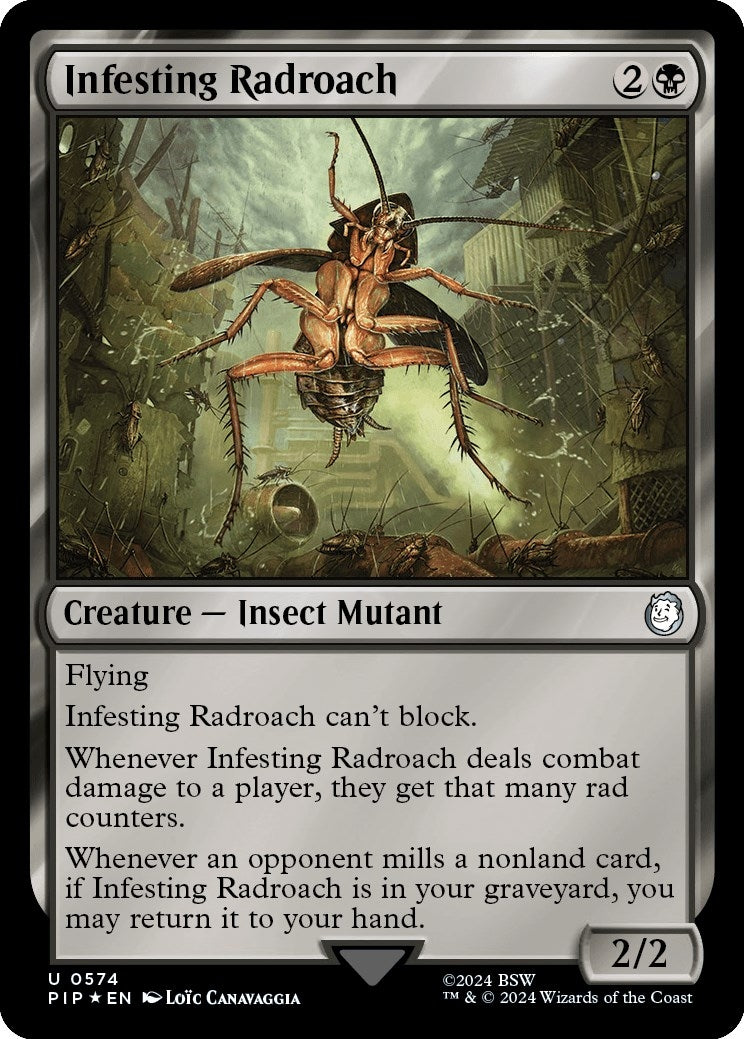 Image for Infesting Radroach (Surge Foil) (574) [Universes Beyond: Fallout] - Magic: The Gathering