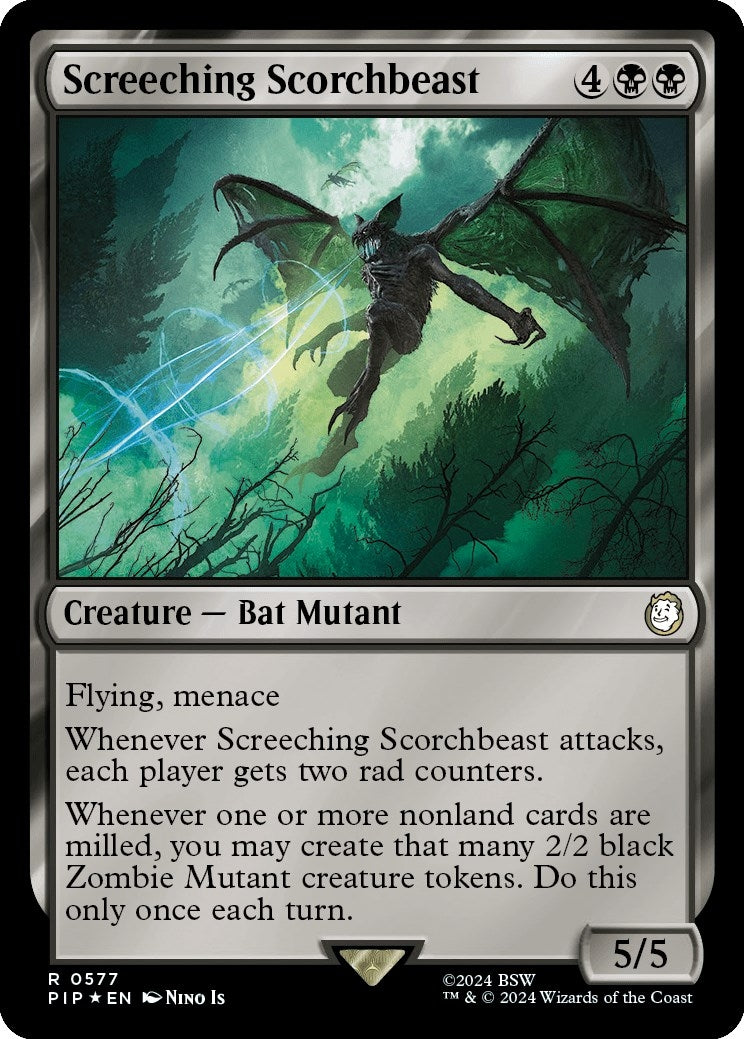 Image for Screeching Scorchbeast (Surge Foil) (577) [Universes Beyond: Fallout] - Magic: The Gathering