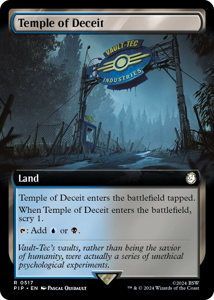 Image for Temple of Deceit (Extended Art) (517) [Universes Beyond: Fallout] - Magic: The Gathering