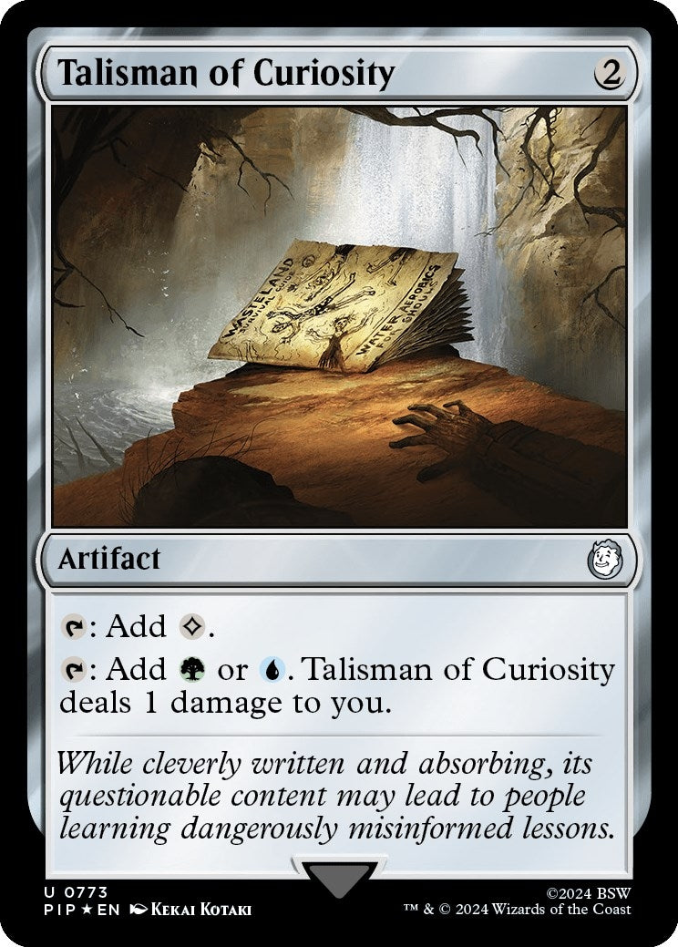 Image for Talisman of Curiosity (Surge Foil) (773) [Universes Beyond: Fallout] - Magic: The Gathering
