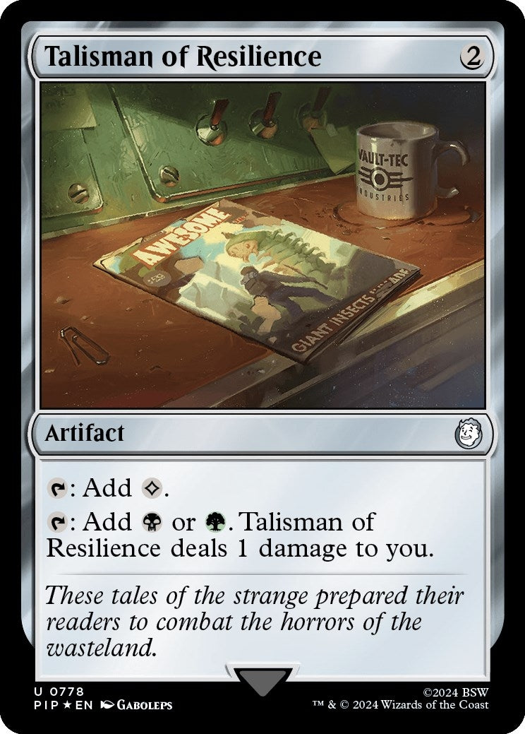 Image for Talisman of Resilience (Surge Foil) (778) [Universes Beyond: Fallout] - Magic: The Gathering