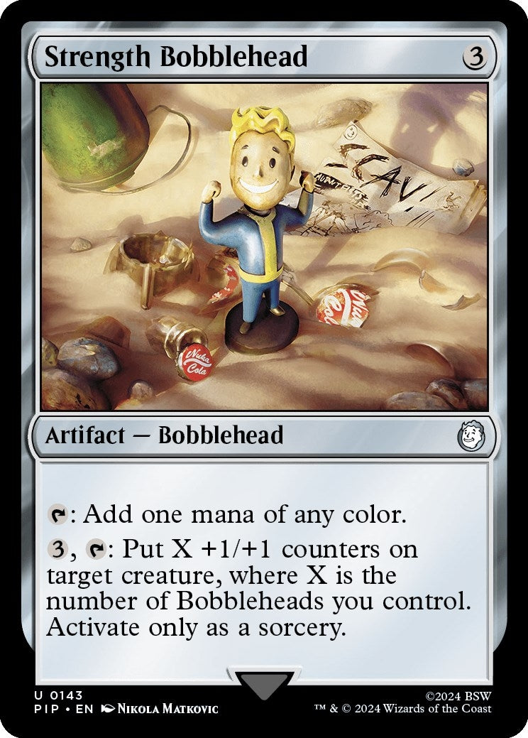 Image for Strength Bobblehead (143) [Universes Beyond: Fallout] - Magic: The Gathering