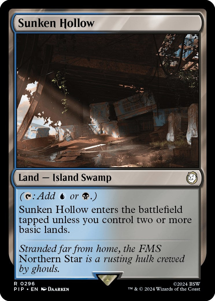 Image for Sunken Hollow (296) [Universes Beyond: Fallout] - Magic: The Gathering