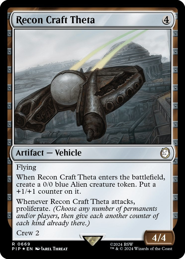 Image for Recon Craft Theta (Surge Foil) (669) [Universes Beyond: Fallout] - Magic: The Gathering
