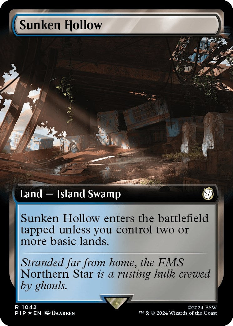 Image for Sunken Hollow (Extended Art) (Surge Foil) (1042) [Universes Beyond: Fallout] - Magic: The Gathering