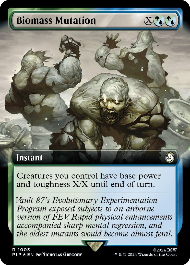 Image for Biomass Mutation (Extended Art) (Surge Foil) (1003) [Universes Beyond: Fallout] - Magic: The Gathering
