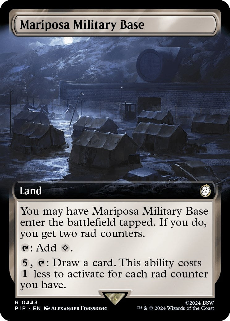 Image for Mariposa Military Base (Extended Art) (443) [Universes Beyond: Fallout] - Magic: The Gathering