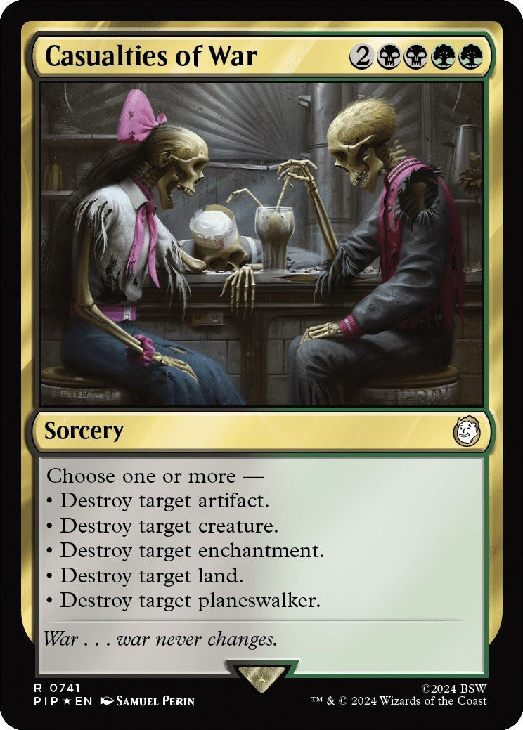 Image for Casualties of War (Surge Foil) (741) [Universes Beyond: Fallout] - Magic: The Gathering