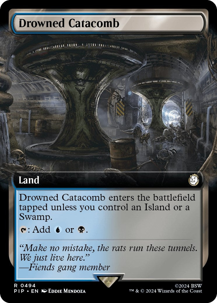 Image for Drowned Catacomb (Extended Art) (494) [Universes Beyond: Fallout] - Magic: The Gathering