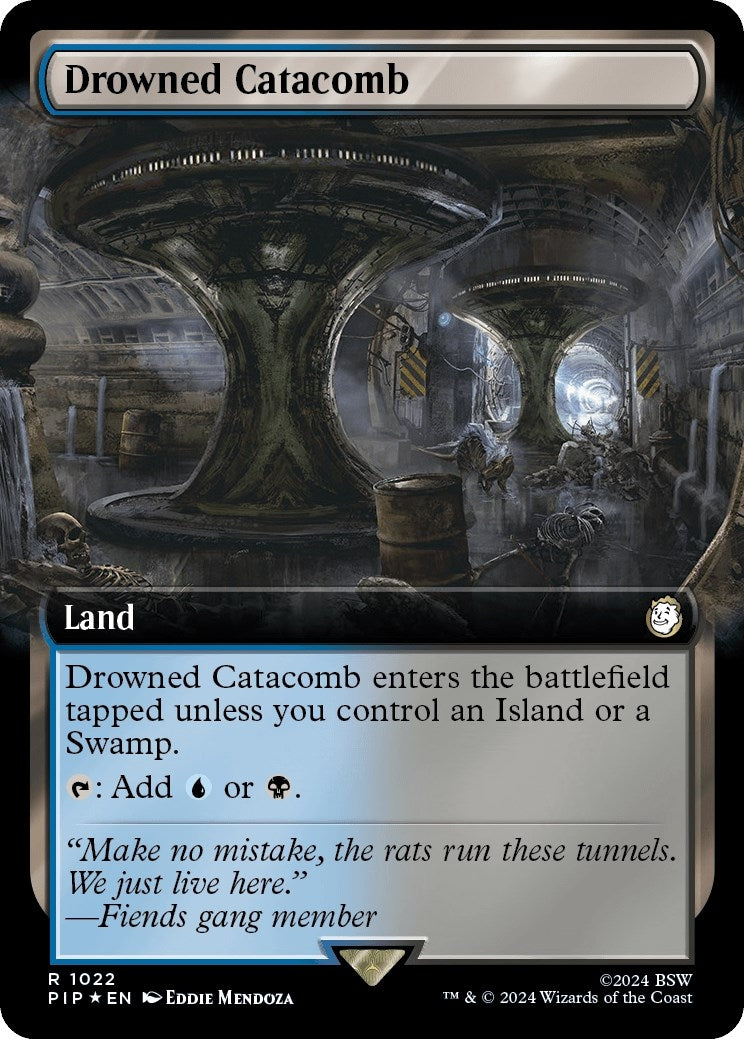 Image for Drowned Catacomb (Extended Art) (Surge Foil) (1022) [Universes Beyond: Fallout] - Magic: The Gathering
