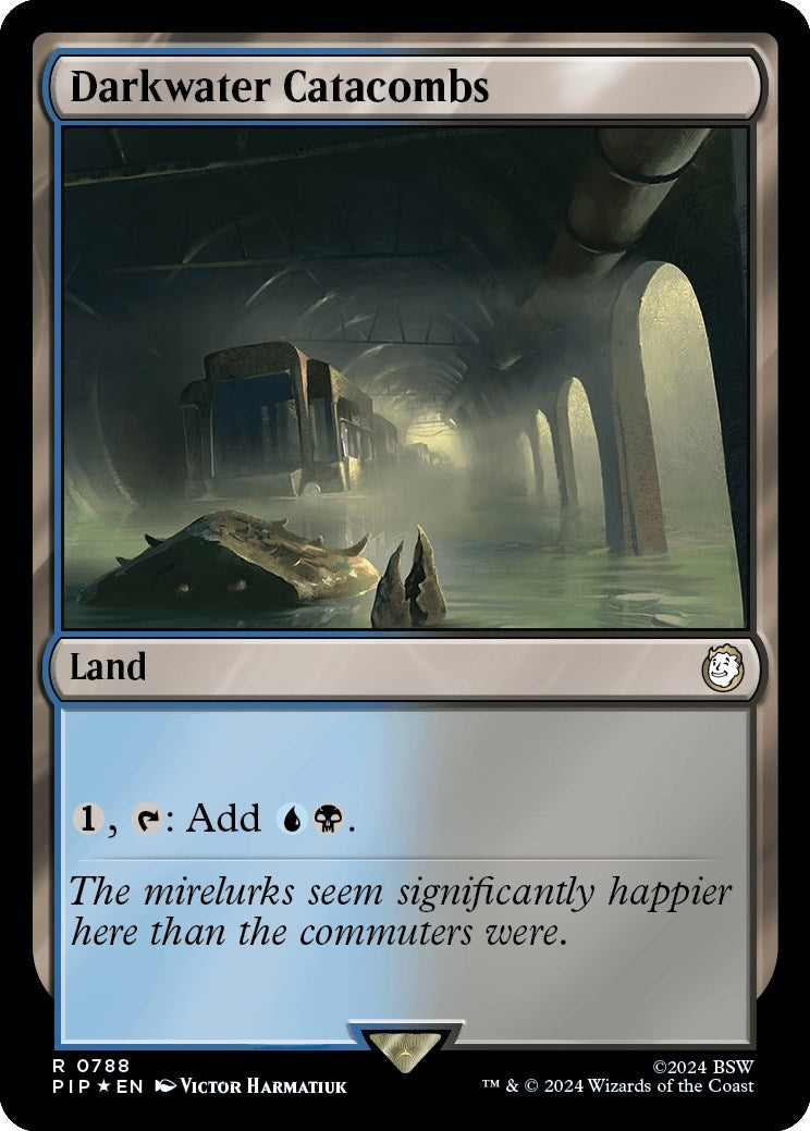 Image for Darkwater Catacombs (Surge Foil) (788) [Universes Beyond: Fallout] - Magic: The Gathering