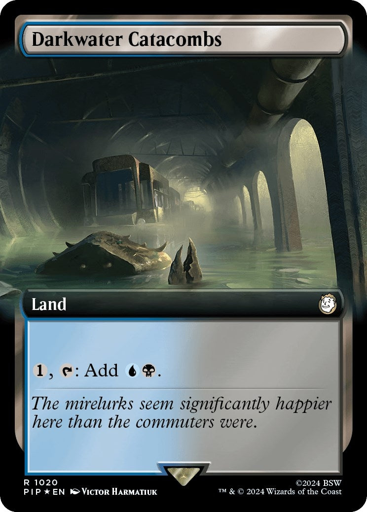 Image for Darkwater Catacombs (Extended Art) (Surge Foil) (1020) [Universes Beyond: Fallout] - Magic: The Gathering