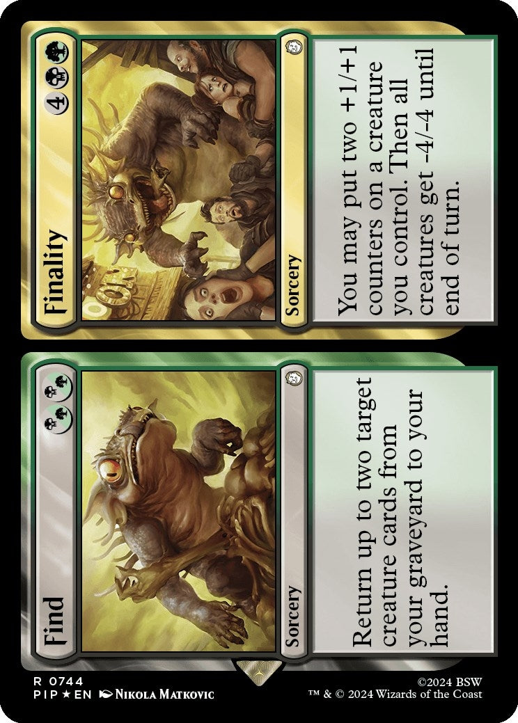 Image for Find // Finality (Surge Foil) (744) [Universes Beyond: Fallout] - Magic: The Gathering